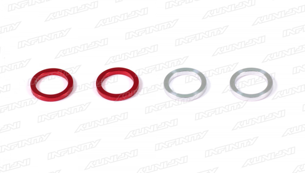 IF18 - REAR BODY MOUNT SPACER（SILVER/RED）