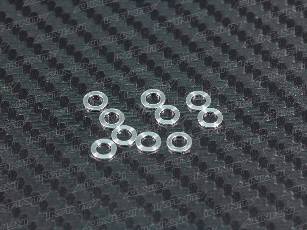 IF11 - RIDE HEIGHT ADJUST ALU WASHER 0.5mm (Silver/10pcs)