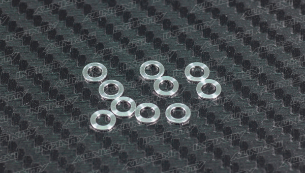 IF11 - RIDE HEIGHT ADJUST ALU WASHER 0.5mm (Silver/10pcs)