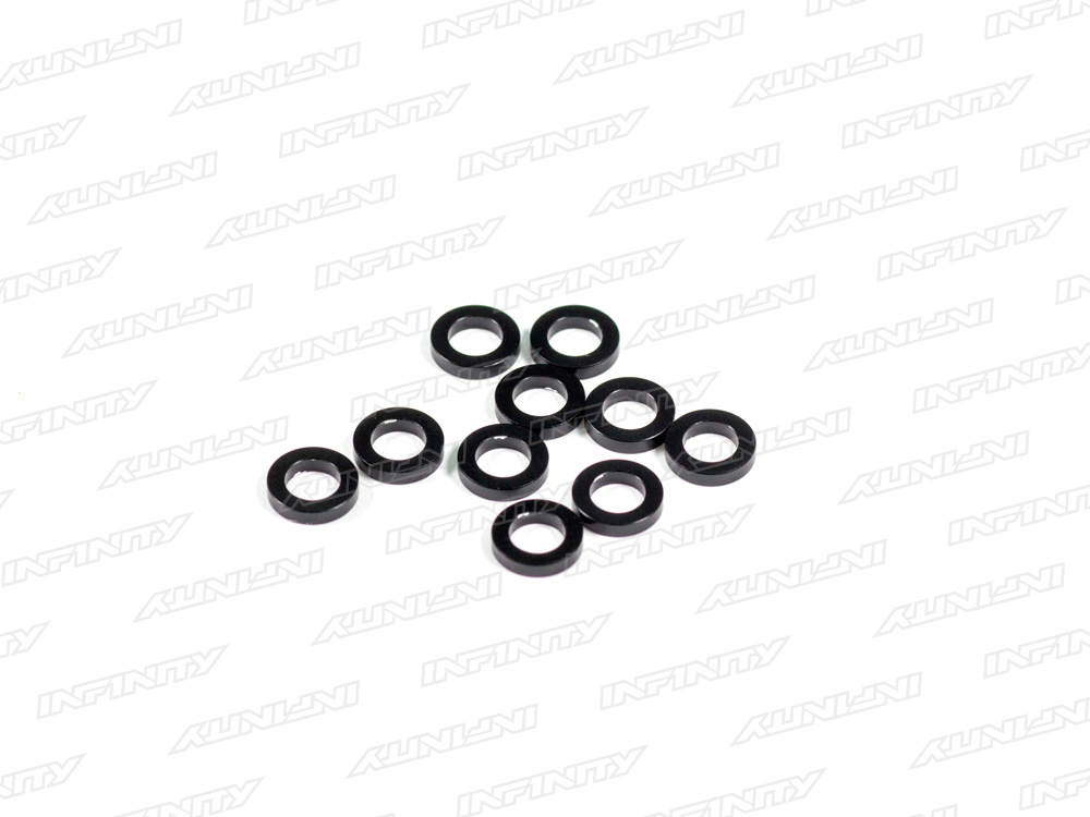 IF11 - RIDE HEIGHT ADJUST ALU WASHER 1.0mm (Black/10pcs)