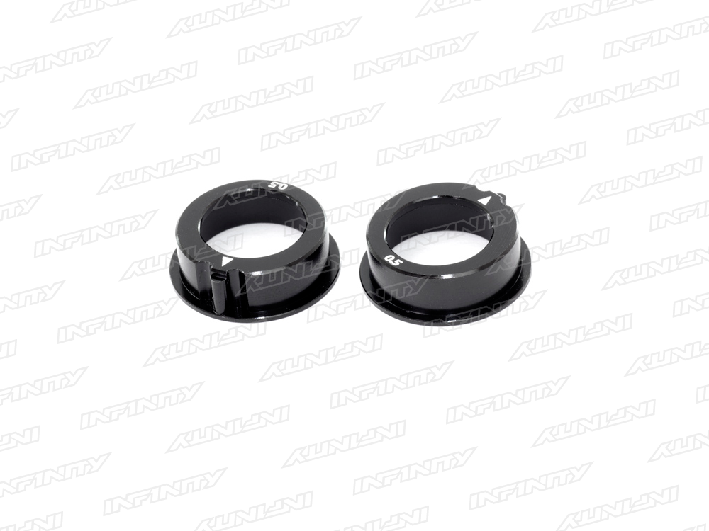 ALU ECCENTRIC BEARING HOLDER 0.5mm (Black/2pcs)