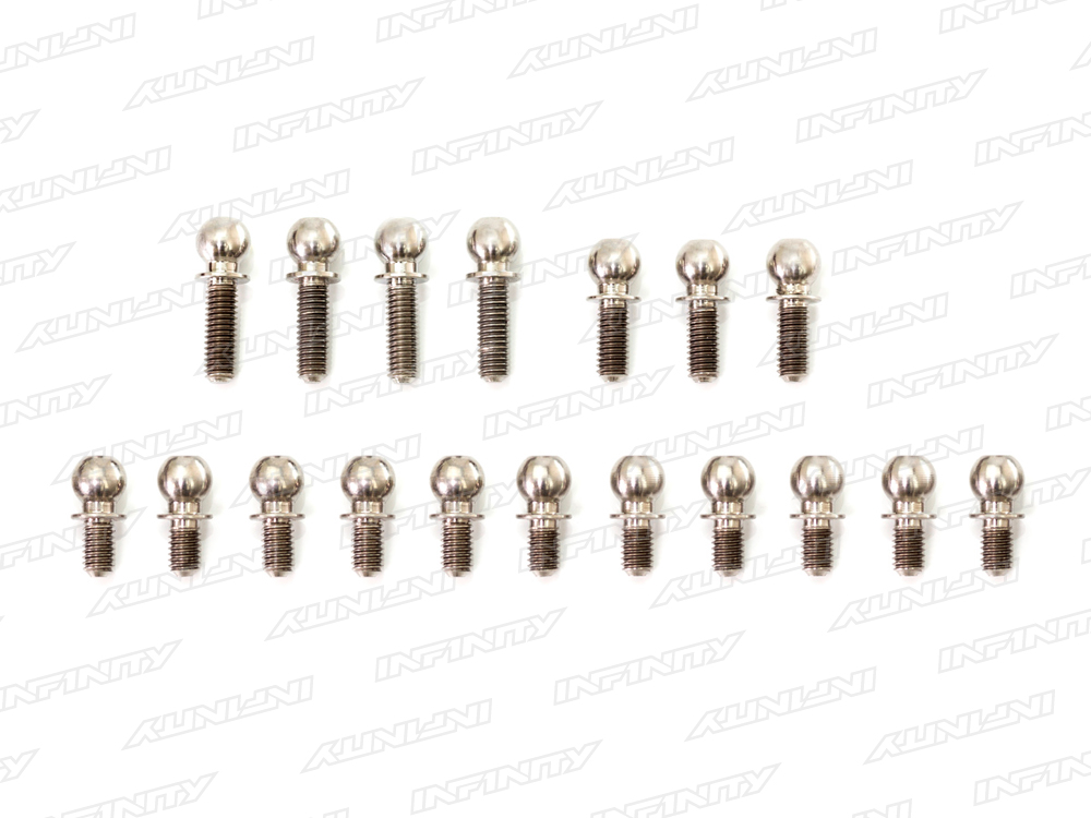 IF14-2 TITANIUM BALL END 4.9mm SET (18pcs)