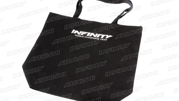 INFINITY CANVAS TOTE BAG (Black/ L size)