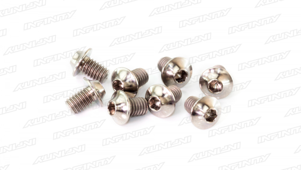 M4x6mm TITANIUM UFO HEAD SCREW (8pcs)