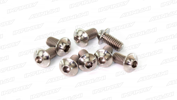 M4x8mm TITANIUM UFO HEAD SCREW (8pcs)