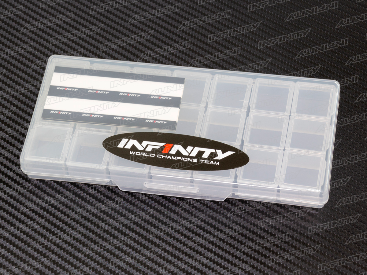 INFINITY SMALL PLASTIC PARTS CASE (3 Compartments /7pcs)