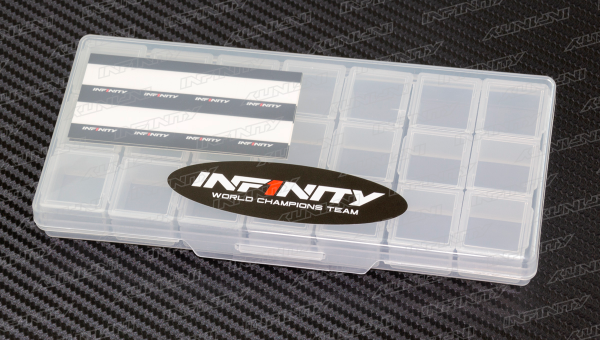 INFINITY SMALL PLASTIC PARTS CASE (3 Compartments /7pcs)