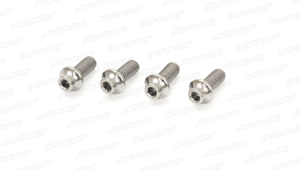 M2.5x6mm TITANIUM UFO HEAD SCREW (4pcs)