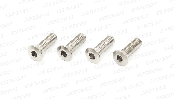 M3x10mm TITANIUM SLIM HEAD SCREW (4pcs)