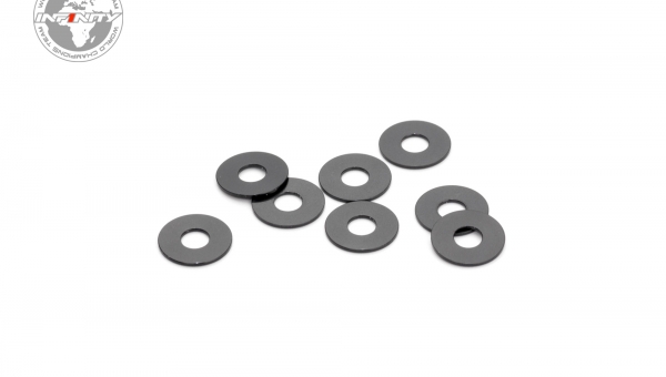 ALUMINUM WASHER 3x8x0.5mm (Black/8pcs)