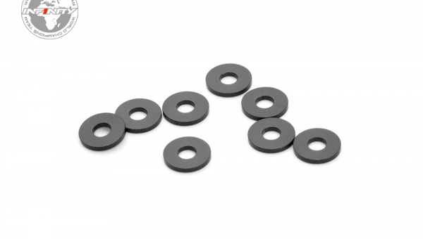 ALUMINUM WASHER 3x8x1.0mm (Black/8pcs)