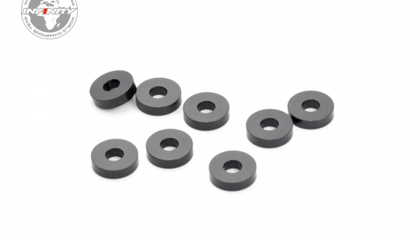 ALUMINUM WASHER 3x8x2.0mm (Black/8pcs)