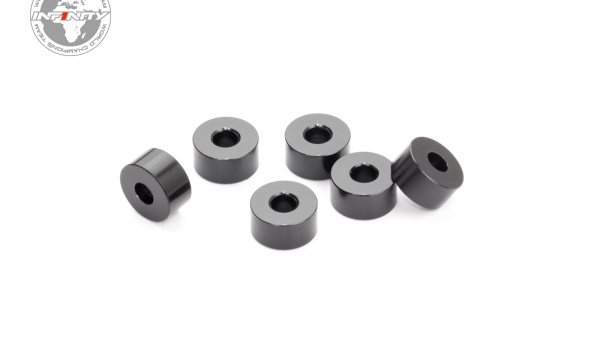 ALUMINUM WASHER 3x8x4.0mm (Black/6pcs)