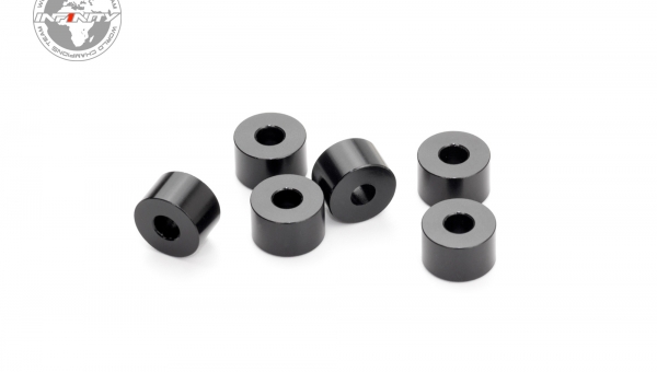 ALUMINUM WASHER 3x8x5.0mm (Black/6pcs)