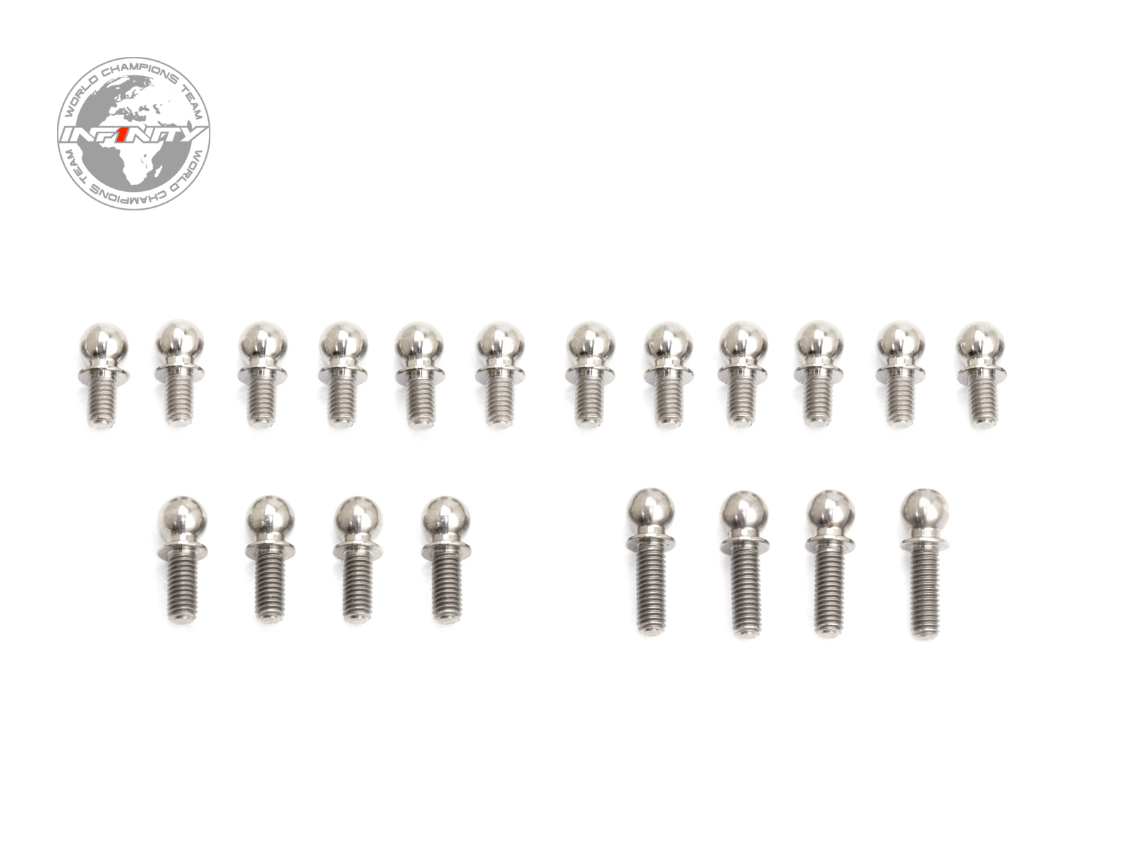 TITANIUM BALL END 4.9mm SET (IF14-2 Team Edition/20pcs)