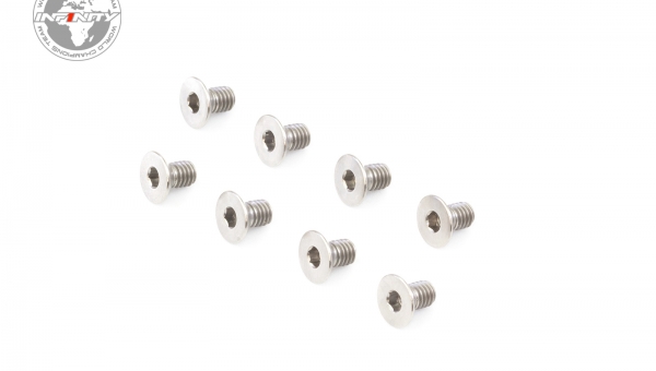 M3x5mm MC TITANIUM FLAT HEAD SCREW (8pcs)