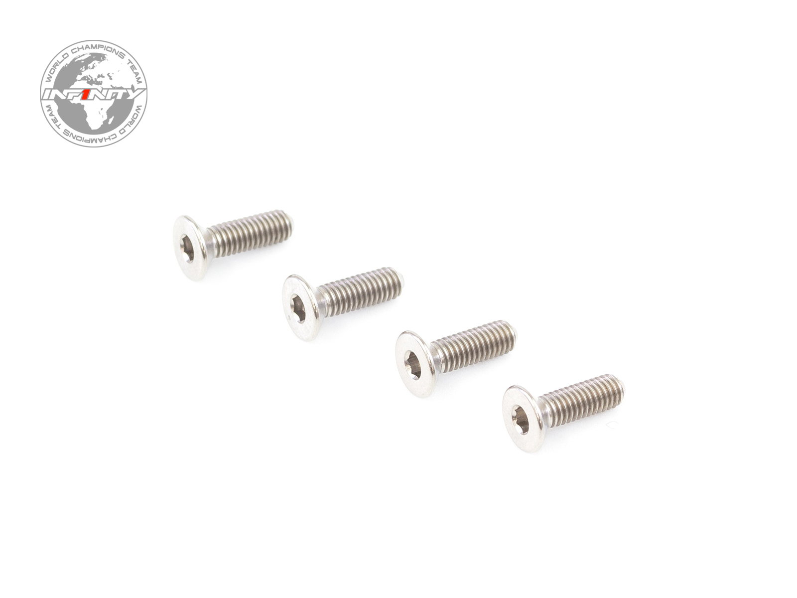 M3x8mm MC TITANIUM FLAT HEAD SCREW (8pcs)