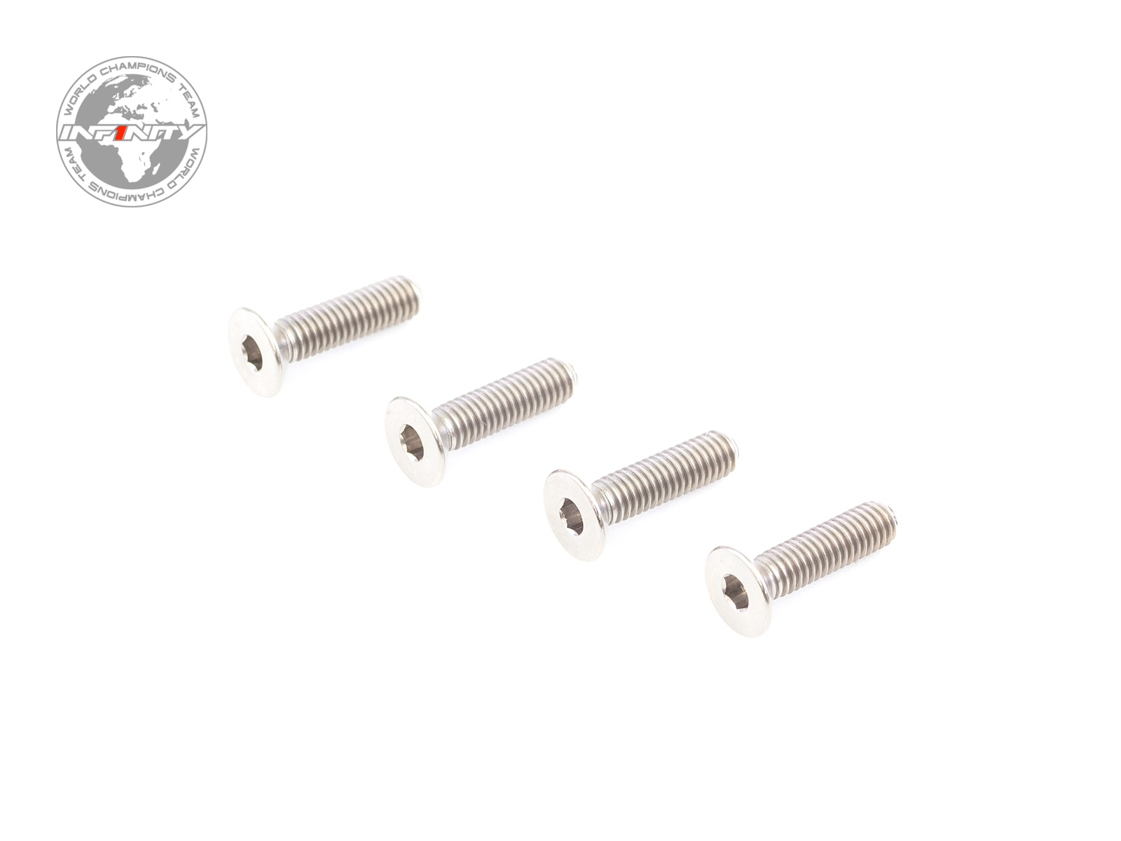 M3x12mm MC TITANIUM FLAT HEAD SCREW (4pcs)