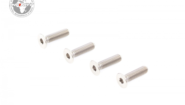 M3x12mm MC TITANIUM FLAT HEAD SCREW (4pcs)