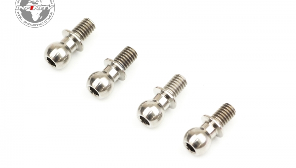 4.9mm TITANIUM LOWER PIVOT BALL STUD (M3x4.5mm/4pcs)